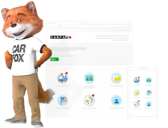 Example of a Canada Carfax report search result