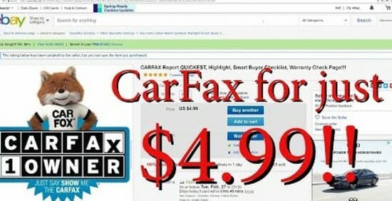 The Mystery Unraveled: Where Did $5 eBay Carfax Reports Go?