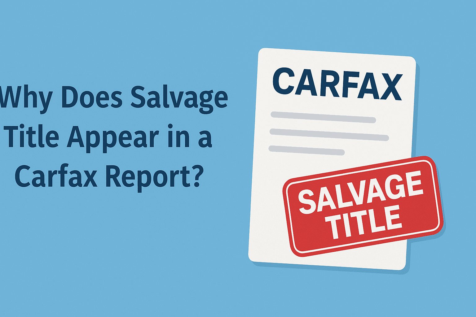 salvage title in carfax