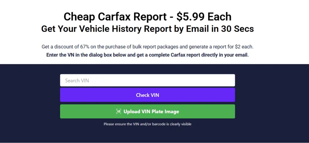 cheap carfax report